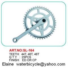 Chainwheel and Crank and rim and caliper brake and V brake