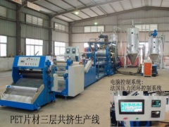 Sheet material production line