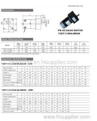 PMDC Gear Motor