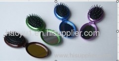 fold over mirror and hair brush _HOT SELL