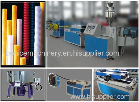 PP single wall corrugated pipe making equipment