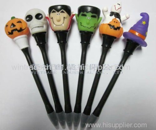 Flashing halloween ballpoint pen