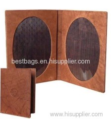 leather picture frame