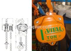Vt chain block/manufacture/the best price/chain pulley hoist