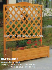 Wooden square flower stand