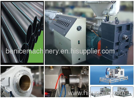 PE gas pipe production line