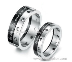 Stainless steel couple rings