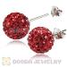 Crystal stud earrings