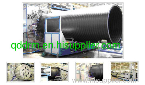 HDPEHuge Calibre Hollowness Wall Winding Pipe extrusion Line