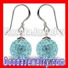 Fashion Tresor paris Cyan Crystal ball hook earrings |Tresor paris earrings