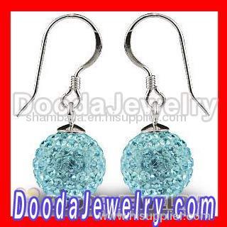 Crystal ball stud earrings