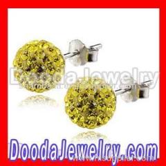 8mm Tresor Paris Swarovski crystal ball stud earrings wholesale