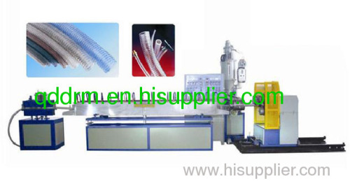 PVC/PE sprial steel wire reinforced hose production line