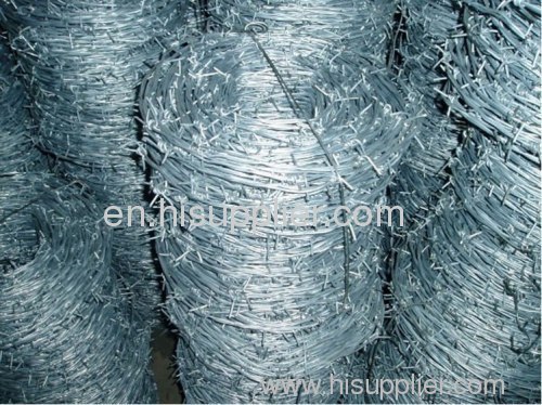 barbed wire security fence hot dipped galvanized barbed wire