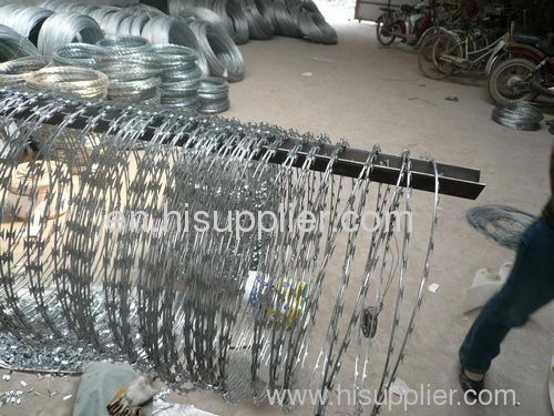 PVC razor barbed wire