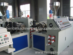 Plastic pipe twin screw extruder