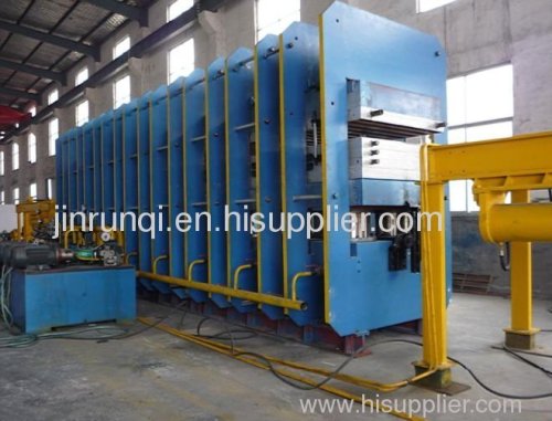 Conveyer rubber belt vulcanizing press