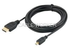 Resolution up to 1080P UL approved Micro-HDMI cable for HDTV