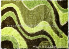 100%silk shaggy carpet