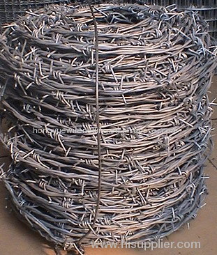 pvc plastic coated barbed wire
