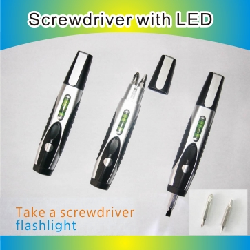 Screwdriver with LED
