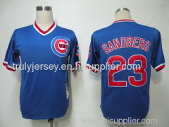 MLB Jerseys Chicago Cubs 23 Sandberg Blue M&N