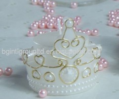 Crown candle wedding favor