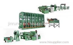 Large flat vulcanizing machine