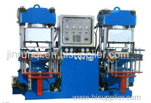 Double station rubber compression press
