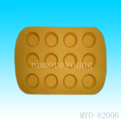 12 pcs silicone cake mould