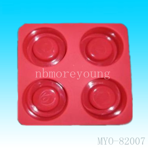 four hole silicone cake mould