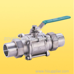 3pc welded ball valve