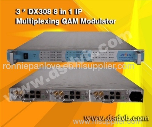8in1 IP Mux-QAM module