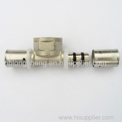 female tee brass fittings of press styles