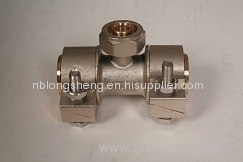 reduced /reducing tee brass fittings of clamp styles