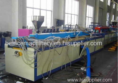 Wave board extrusion line