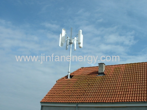vertical wind generator for roof