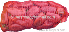 red raschel bag for vegetables