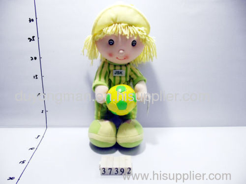 stuffed football girl doll plush gift children