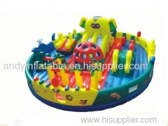 Inflatable elephant park made of 0.55mm PVC for commercial use