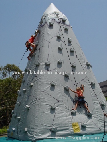 Inflatable climbing wall made of 0.55mm coated PVC free to SGS standard