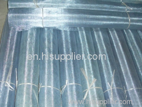 bright galvanized window screen