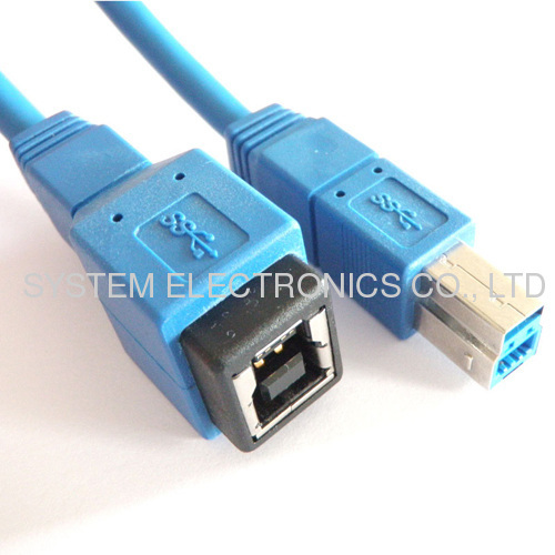 1.8m USB 3.0 B Male to B Female cable