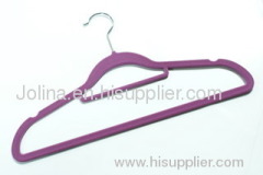 velvet men hanger with tie bar