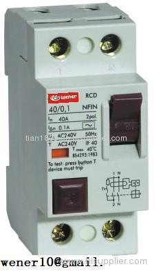 NFIN FIN ID RCD RCCB Circuit Breaker