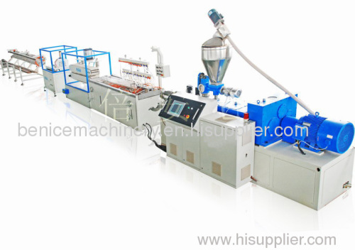 wood plastic profile extrusion line