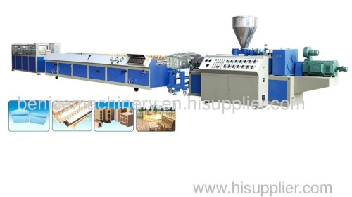 plastic window profile extruding machine