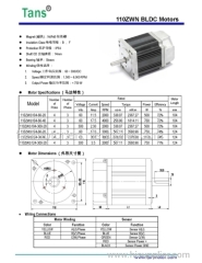 110MM DC Brushless Motor