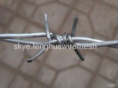 galvanized barbed wire