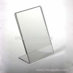 Acrylic menu holder